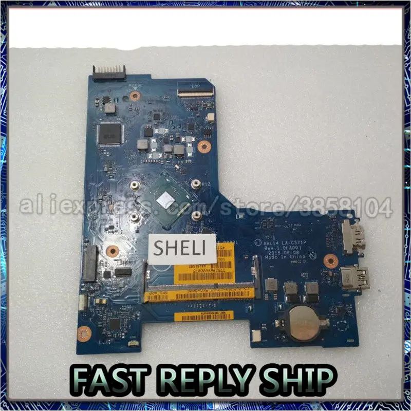 SHELI для DELL 15 5000 серии 5552 материнская плата с N3050 cpu LA C571P|Материнские платы| |