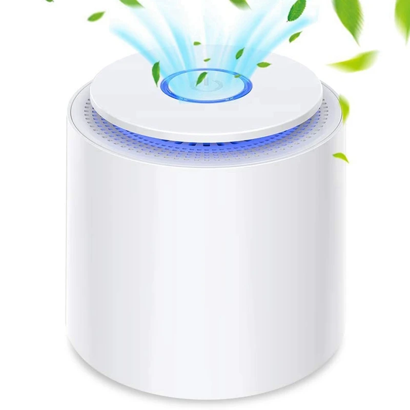 

1 Set Retro Air Humidifier 200Ml Mini Diffuser Office Mist Maker Fogger & 1 Set Air Purifier with True Hepa Filter