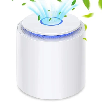 

1 Set Retro Air Humidifier 200Ml Mini Diffuser Office Mist Maker Fogger & 1 Set Air Purifier with True Hepa Filter