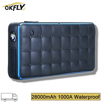 

GKFLY 28000mAh Super Waterproof 1000A Jump Starter 12V Starting Device Power Bank Charger Battery Booster Car Battery Charger
