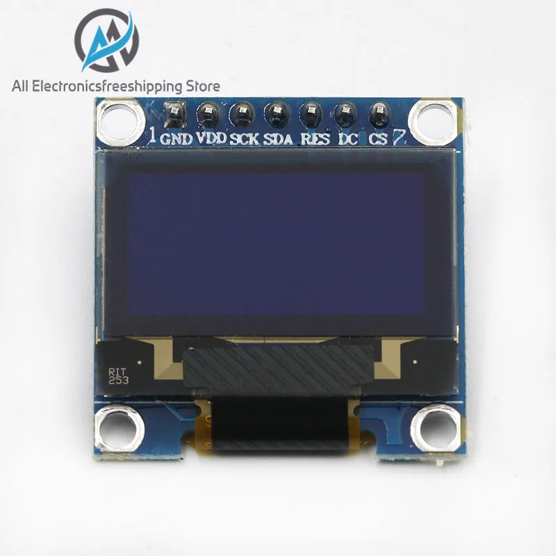 Модуль ЖК дисплея 0 96 дюйма IIC Серийный желтый синий 128X64 I2C SSD1306 12864 плата с экраном