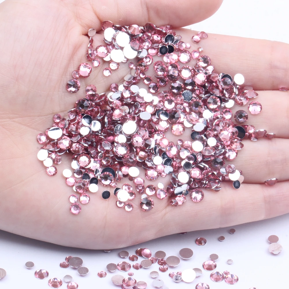 Red AB Round Flatback Non Hot Fix Resin Rhinestones 2mm To 6mm Ideal For  Crafts, Pink Fabric, Wedding Dresses And Appliques From Fuyu8, $2.57