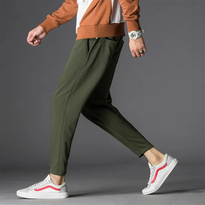 

Athletic Pants Men's Straight-Cut Sweatpants Spring Summer Autumn Slim Fit Fitness Running Breathable Loose And Plus-sized Korea