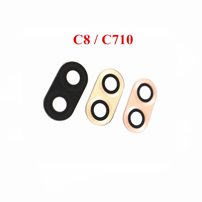 

100x New Original Rear Back Camera Glass Lens Replacement Paets with Sticker for Samsung Galaxy C7 (2017) C8 J7 Plus C710