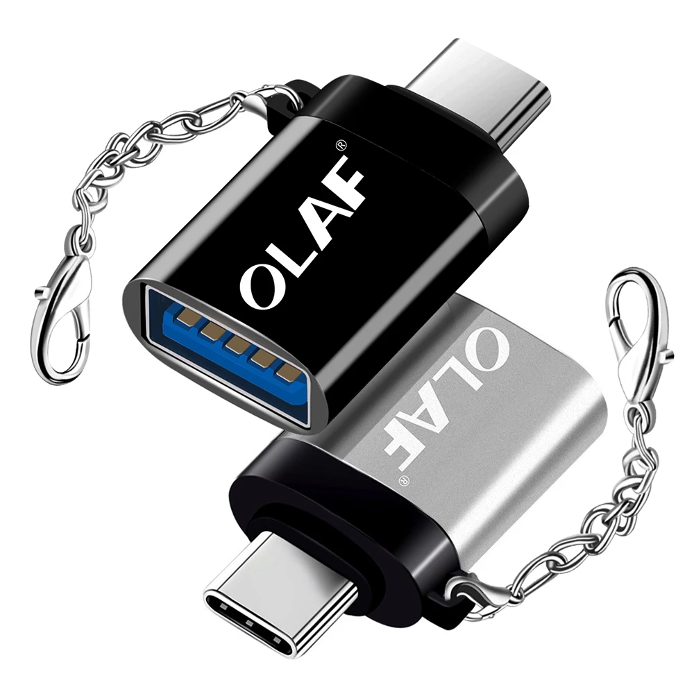 Адаптер Olaf USB Type C OTG кабель преобразователя данных для зарядки Macbook Samsung S10 S9 S8 Huawei