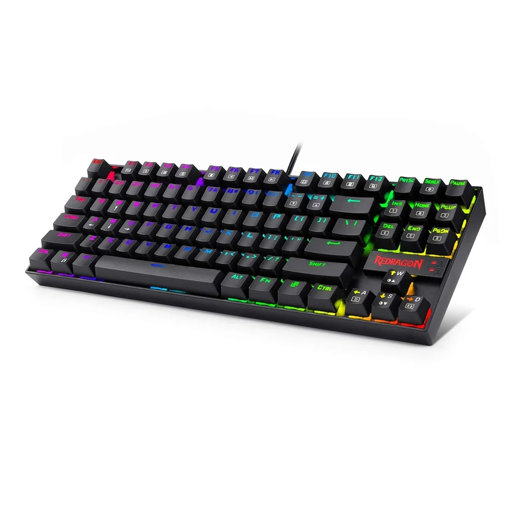 Механическая игровая клавиатура Redragon K552RGB KUMARA K552 RGB с подсветкой 87 клавиш синие