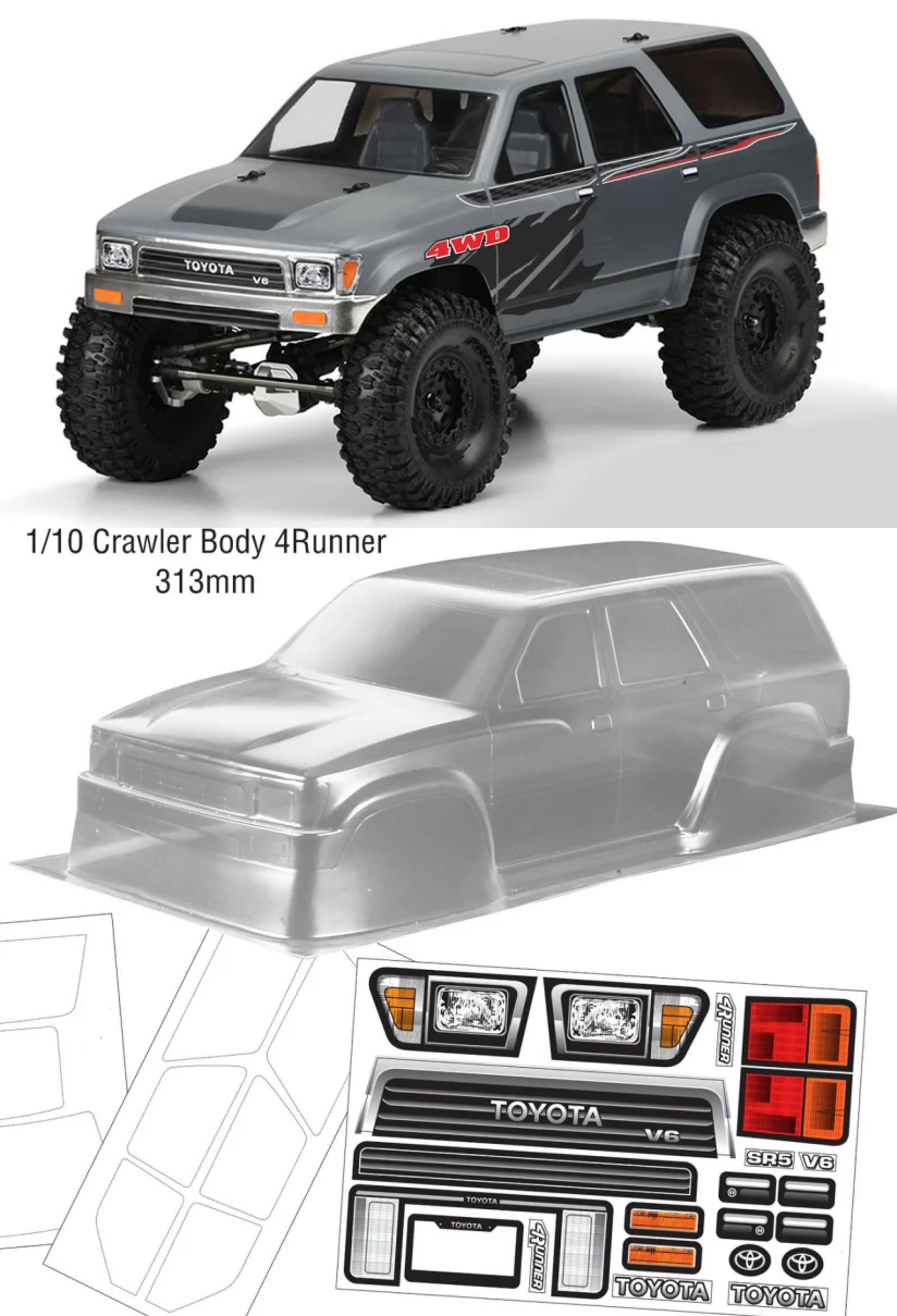 PC Body 1/10 Perayap Body Shell untuk 