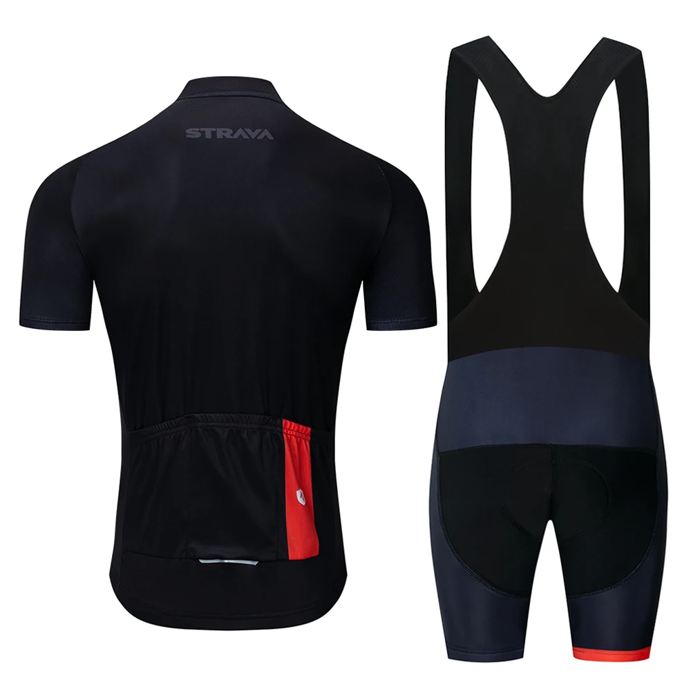 Новинка STRAVA pro team bike Велоспорт Джерси комплект с короткими рукавами одежда для велоспорта быстросохнущая спортивная одежда ciclismo
