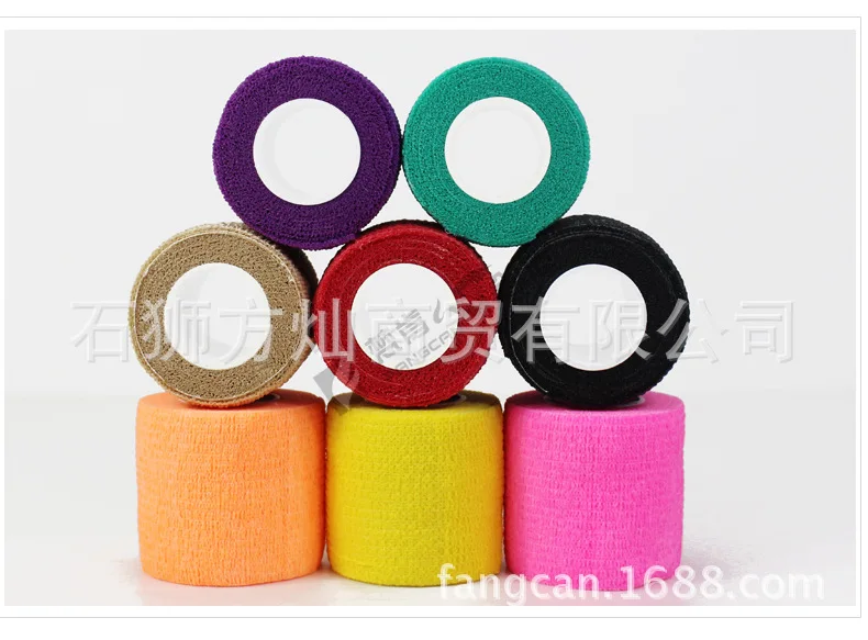 Спортивный самоклеящийся эластичный бандаж из нетканого материала многоцветная дышащая медицинская одежда для фитнеса FANGCAN fang