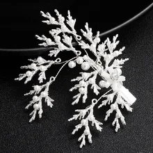 Для женщин свадебные аксессуары только волос заколки в виде тиары Шпилька-Снежинка ручной работы с жемчугом и с соской заколка для волос, tocado novia flores tocado