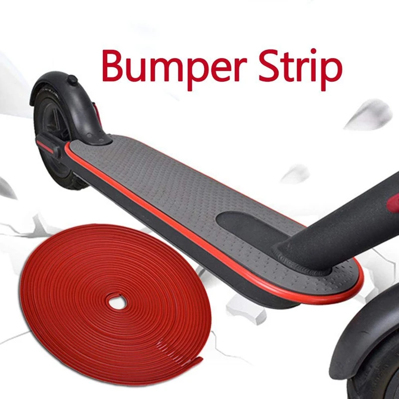 2 Set Scooter Parts Fit for Xiaomi Mijia M365 Electric Scooter: 1 Set Bumper Protective Scooter Body Strips& 1 Set Mudguard Bra
