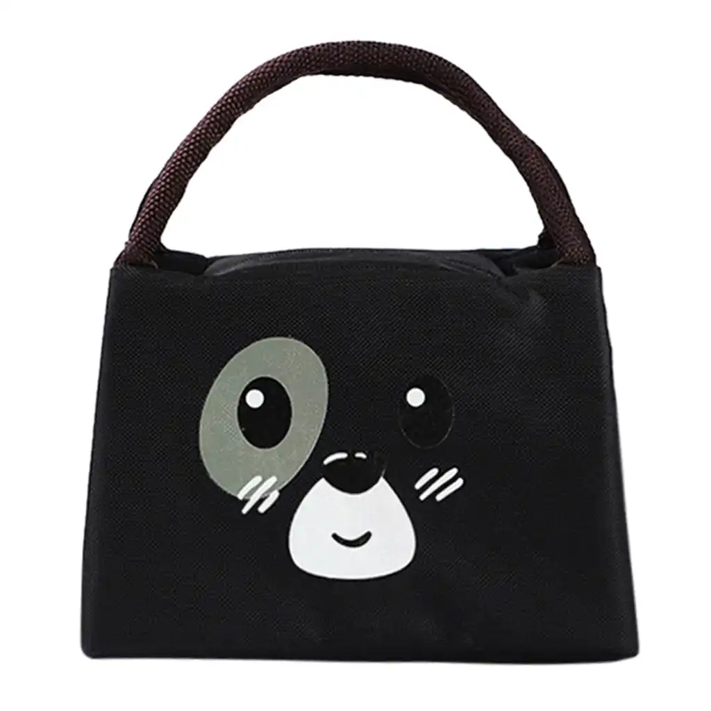cute black lunch bags