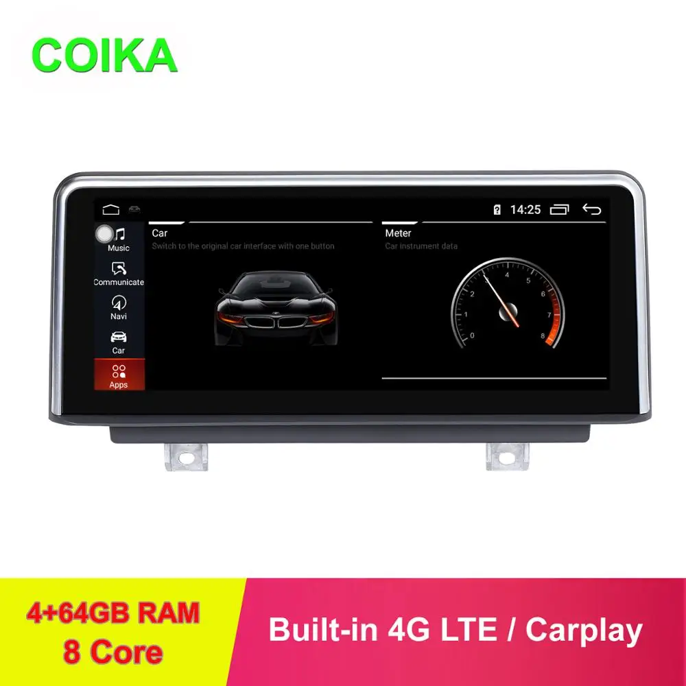 COIKA 8," Система Android 9,0 8 ядерный автомобильный ips экран стерео для BMW F20 F21- EVO Zlink Carplay Google wifi 4G BT Music