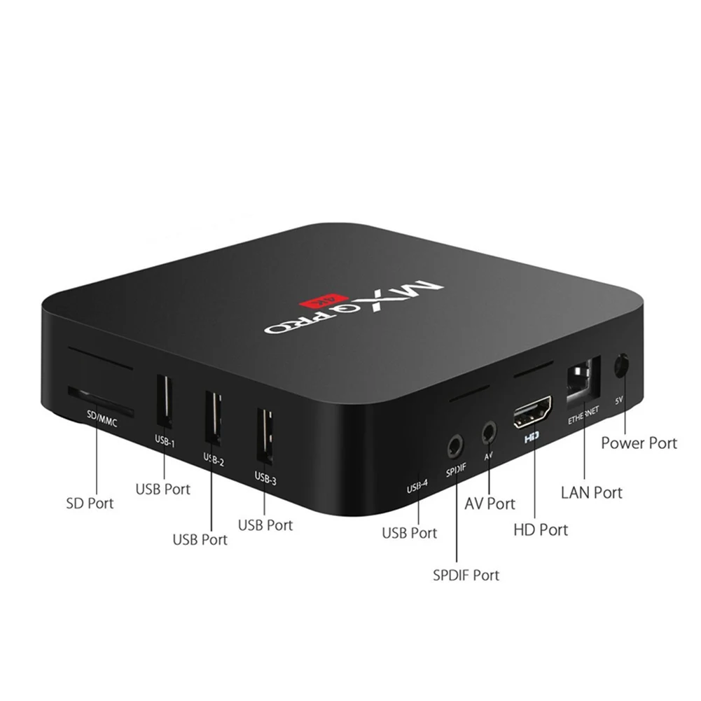 Горячая Смарт ТВ коробка 4K четырехъядерный 1+ 8 Гб HD WiFi телеприставка медиаплеер для Android 7,1
