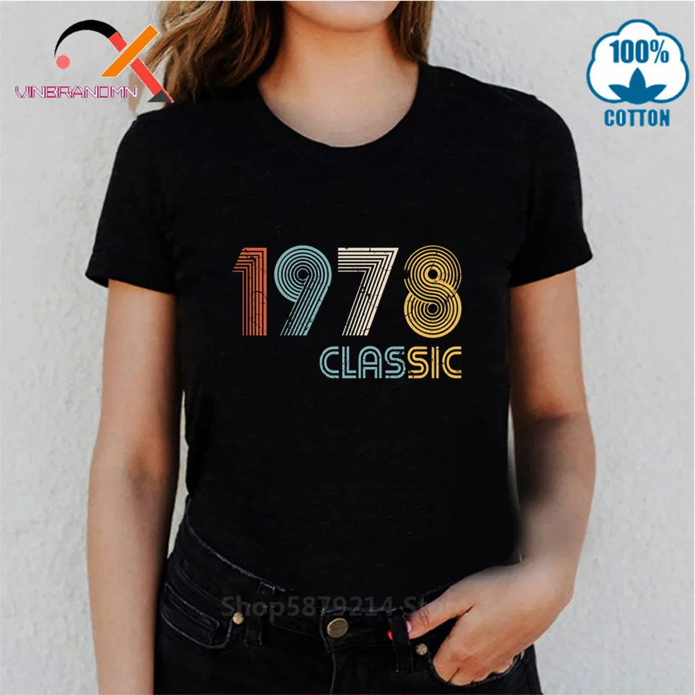 Винтажные Camisetas ретро классические 40th подарок на день рождения 1978 все