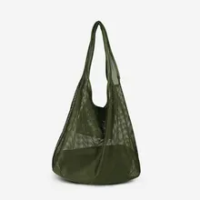 POMELOS сумка на плечо женские модные сумки женские сумки дизайнерские высококачественные холщовые сетчатые открытые женские пляжные сумки для женщин