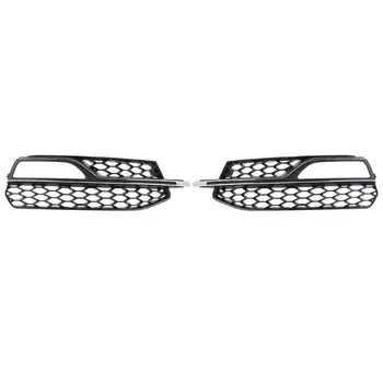 

Front Fog Light Grills Excellent ABS Plastics Prolonged Durable for Audi A3 S-Line 14-16 S3 13-17 Chrome Trim Left+Right