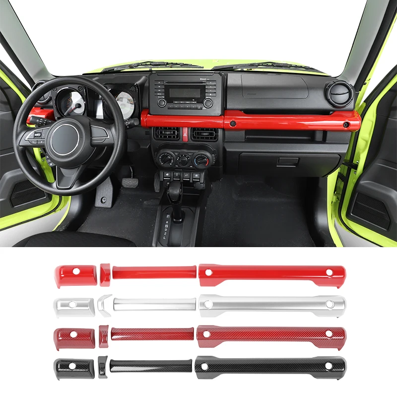 

TESIN Interior Accessories For Suzuki Jimny Car Center Console Grab Handle Decoration Cover Stickers For Suzuki Jimny 2019+