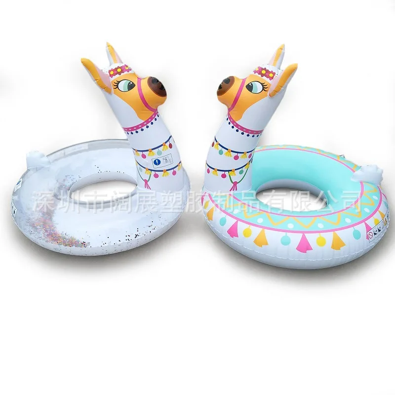 

New Style Inflatable Alpaca Floating Row Riding INS Online Celebrity Floating Row Water Inflatable Bed Adult Decorative Pattern