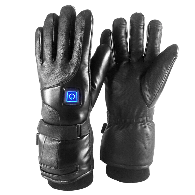 Winter Electric Heated Gloves Windproof Cycling Warm Heating Touch Screen Skiing Battery Charging Powered | Спорт и развлечения