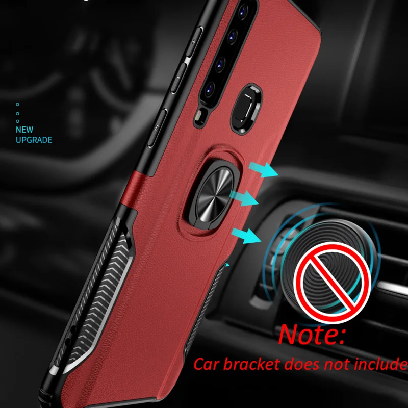 Чехол с кольцом для пальца для samsung Galaxy A50 A70 A40 A10 A20E A30 A80 A8 A7 A9 S10 плюс чехол противоударный бронированный Жесткий Чехол-подставка держатель чехол