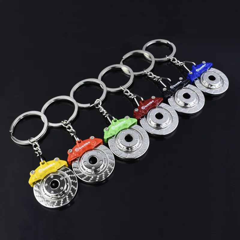 

Car Modified Brakes Shape Keychain Men Motorcycle Key Pendant Brakes Key Ring Disc Brake Pads Key Chain Pendant on Waist 2020