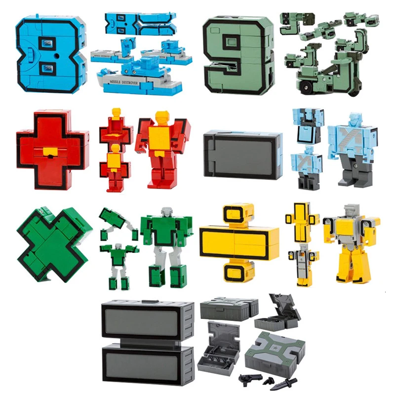 Gudi 26 букв трансформация цифр робот деформация самолет автомобиль детские