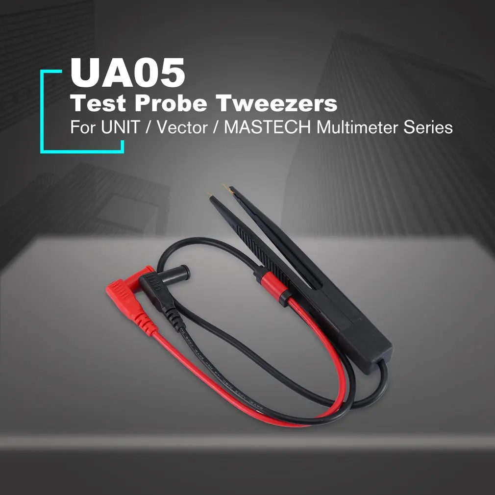 

1 Pair Universal Multimeter Probe Test Leads Pin Capacity Tester Pen Tweezers LCR Test Tool Multimeter Needle Tip Wire Pen Cable