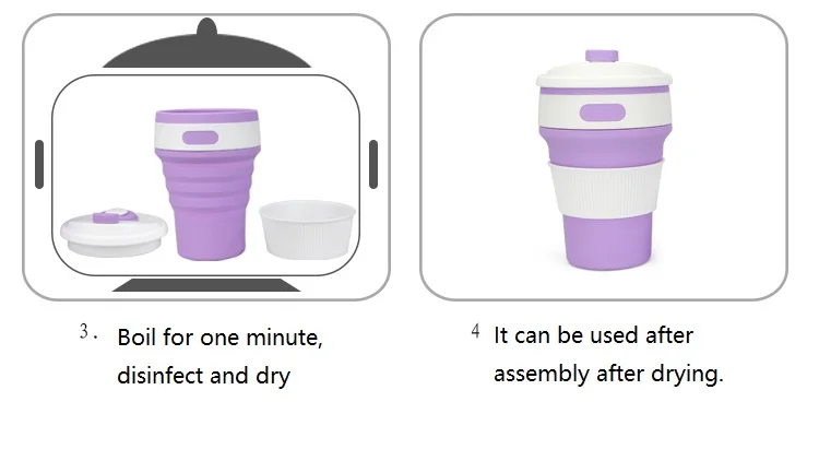 Складная силиконовая чашка портативная телескопическая Питьевая Складная кофейная чашка многофункциональная Складная Силиконовая кружка для путешествий