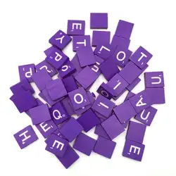 100 шт./компл. английские слова Scrabble деревянные буквы цвет алфавитная плитка ремесла детские игрушки