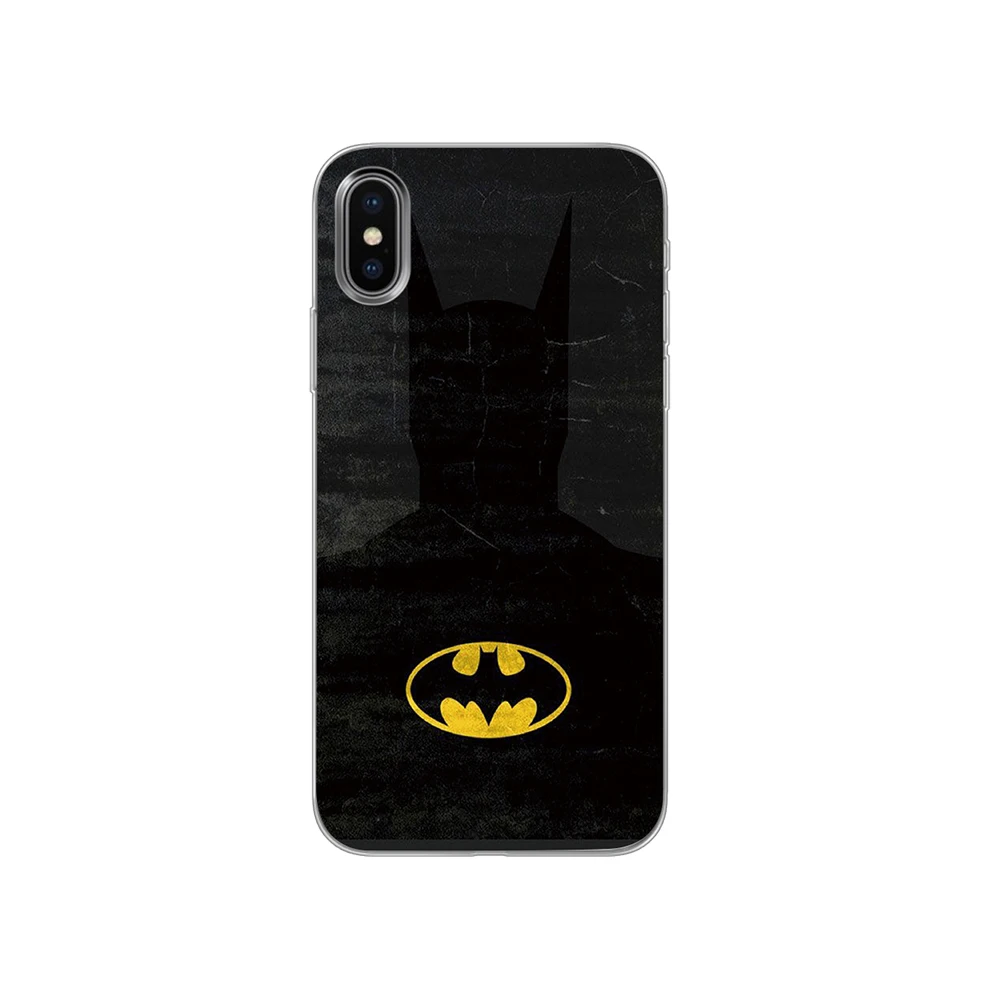 Бэтмен Супермен для Dc комиксов силиконовые чехлы для телефонов iPhone 5 5S SE 6 6s 7 8 Plus X XS Max XR задняя крышка