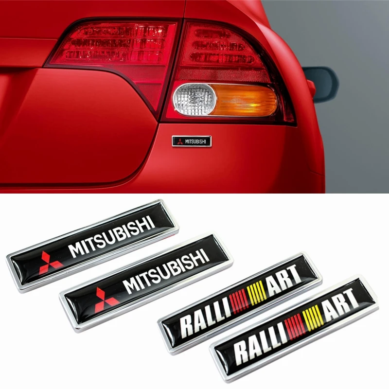 2 шт. наклейки на боковые кузова автомобиля Mitsubishi RALLIART ASX Lancer Colt Pajero Outlander Eclipse Galant