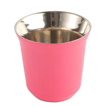 

Stainless Steel Double-layer Cups Capsule cup Portable Thermal Cup Insulated Bottle Cup Anti-scald Coffee Mug (80ml)