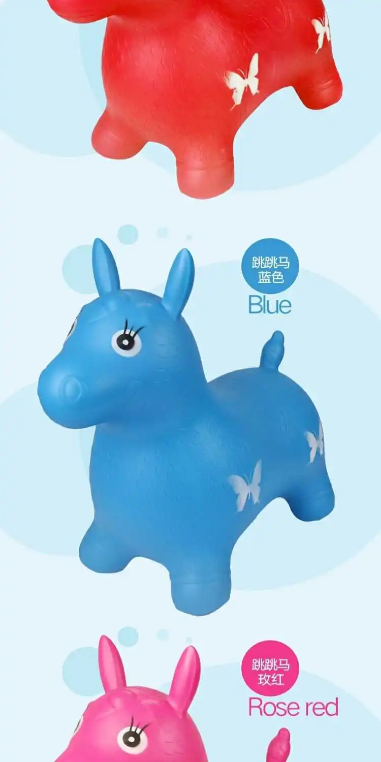 Kids Medium My Little Jumping Horse Riding CHILDREN'S Children Riding Deer Sports Toy Deer Inflatable Deer Small Wooden