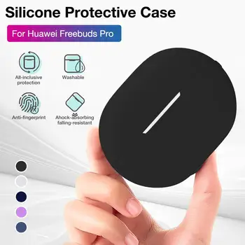

5 Colors Earphone Protective Case For Huawei Freebuds Pro Shockproof Anti-fall Soft Silicone Earphone Shell Cover Accessories