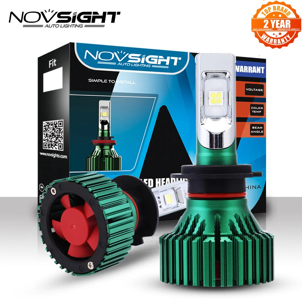 NOVSIGHT H7 светодиодный лампы для фар 60 Вт 16000LM Противотуманные фары вождения