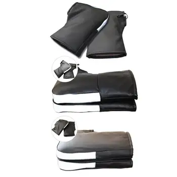 

Motorcycle Grip Handle Bar Muff PU Waterproof Warmer Thermal Cover Glove For Motorcycles Electric Vehicles With Reflective Strip