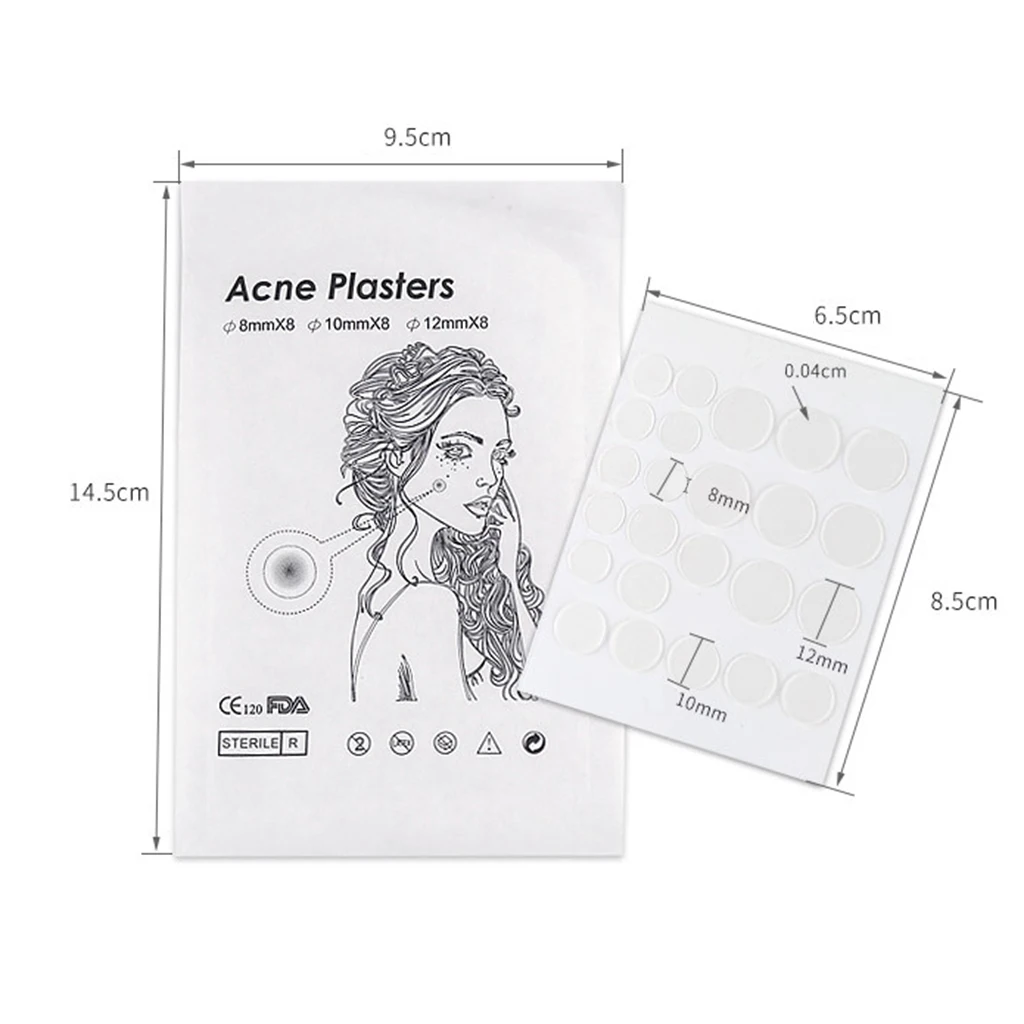 48Pcs Women Beauty Tool Acne Pimple Master Patch Face Spot Care Skin Tag Treatment Sticker for Travel Shooping Makeuo Supplies