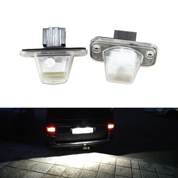 

2Pcs For VW Transporter T4/Caravelle MK4/Multivan Passat B5 B6 Combi Eurova White Led License Plate Lights Lamp