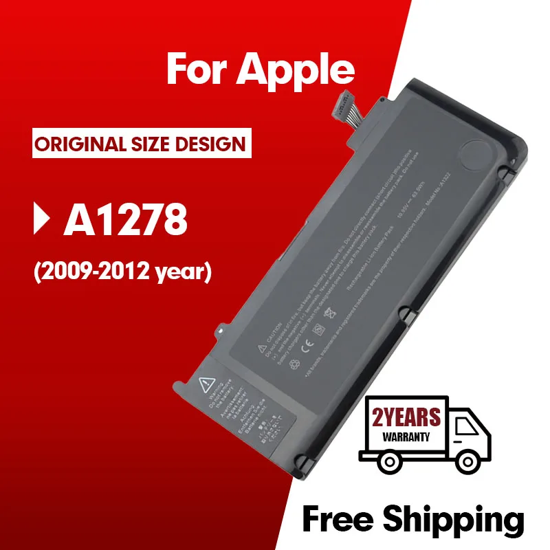 Аккумулятор A1322 для APPLE MacBook Pro 13 &quot Unibody A1278 MC700 MC374 Mid 2009 2010 2011 2012 | Компьютеры и офис