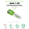 NEW 1.5V AAA USB rechargeable 550 mWh  li-ion batteries AAA for Remote control wireless mouse + Cable ► Photo 1/6