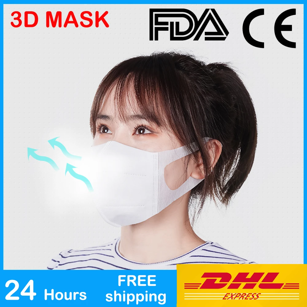 

DHL mouth Mask Anti-Pollution 3 Ply Protection Face Mask Mouth Masks Disposable Nonwoven Mask Disposable mouth Mask