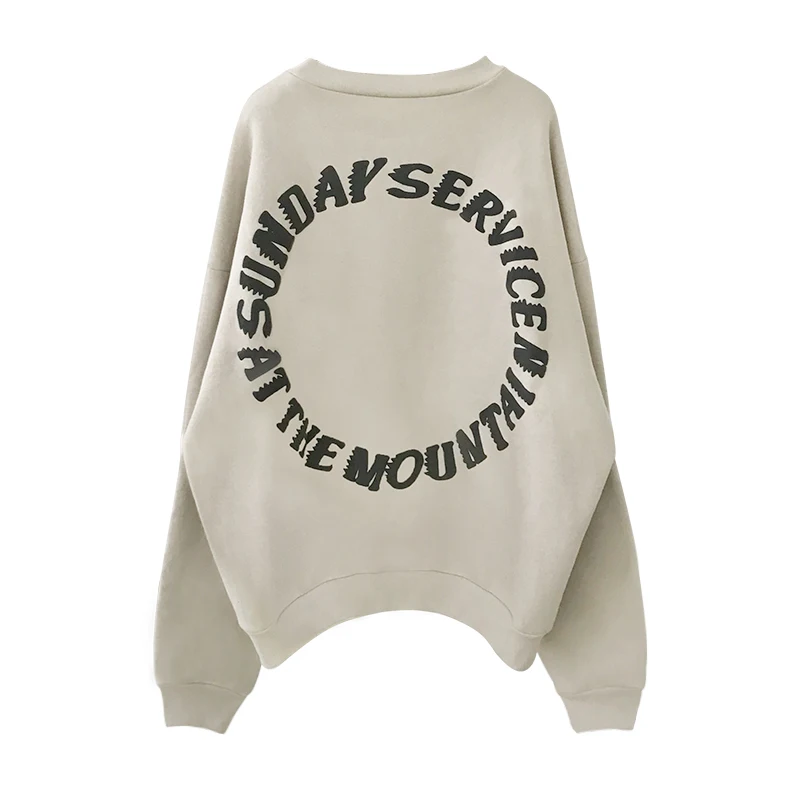 

Justin Bieber Sweatshirt Sunday Service Hip Hop Terry Pullovers Men Stranger Things Streewear Long Sleeve Hoodie Sweatshirts