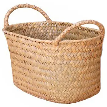 

Wicker Weaving Storage Basket for Kitchen Handmade Fruit Dish Rattan Picnic Food Bread Loaf Sundries Neatening Container Case Me
