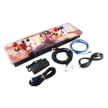 

Beautiful Girl Pattern 875 In 1 Home Multiplayer Arcade Game Console Controller Kit Double Joystick Console Support HDMI VGA