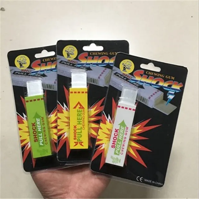 New Electric Shocking Shock Chewing Gum Mud April Fool's Tricks Joke Gadget Practical Funny Novelty Toys Anti-stress Shock Toys 5