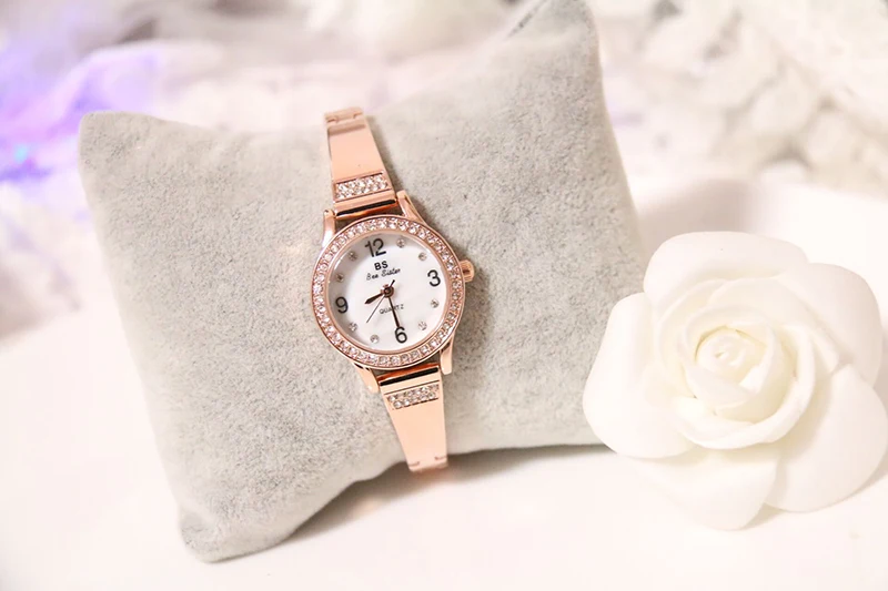 Женские наручные часы с бриллиантами, женские модные часы, Брендовые повседневные кварцевые часы с маленьким циферблатом, золотые женские часы Montre Femme