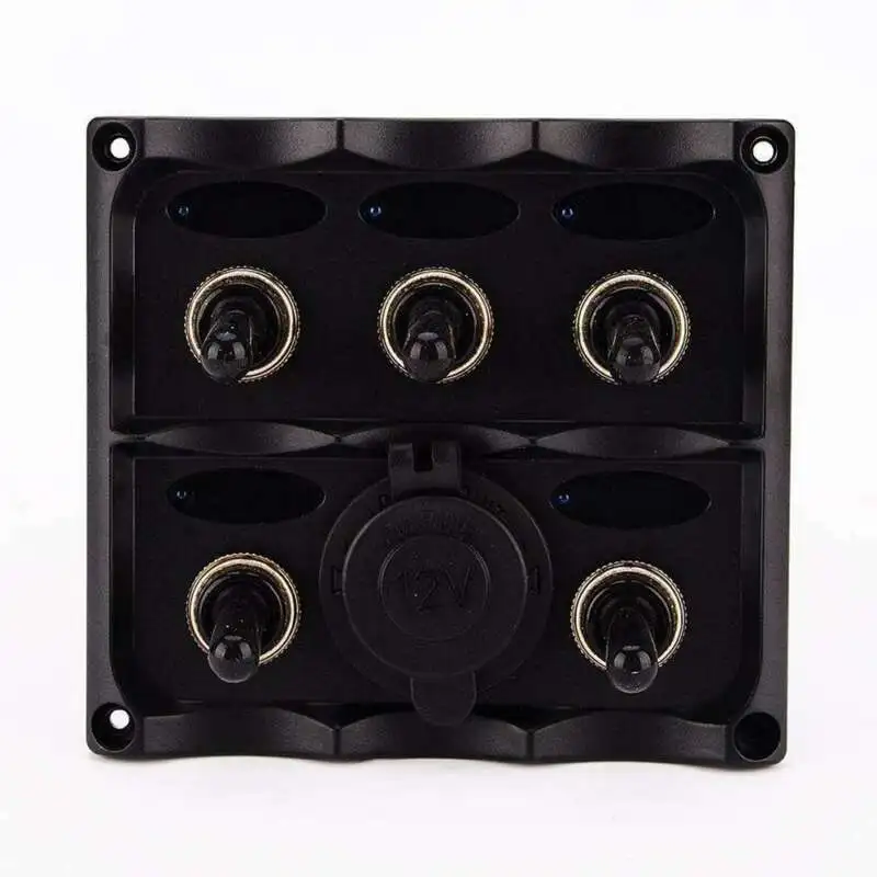 12V USB Автомобильное зарядное устройство 5 банды выключатель Панель Водонепроницаемый Переключить Кулисный морской катер