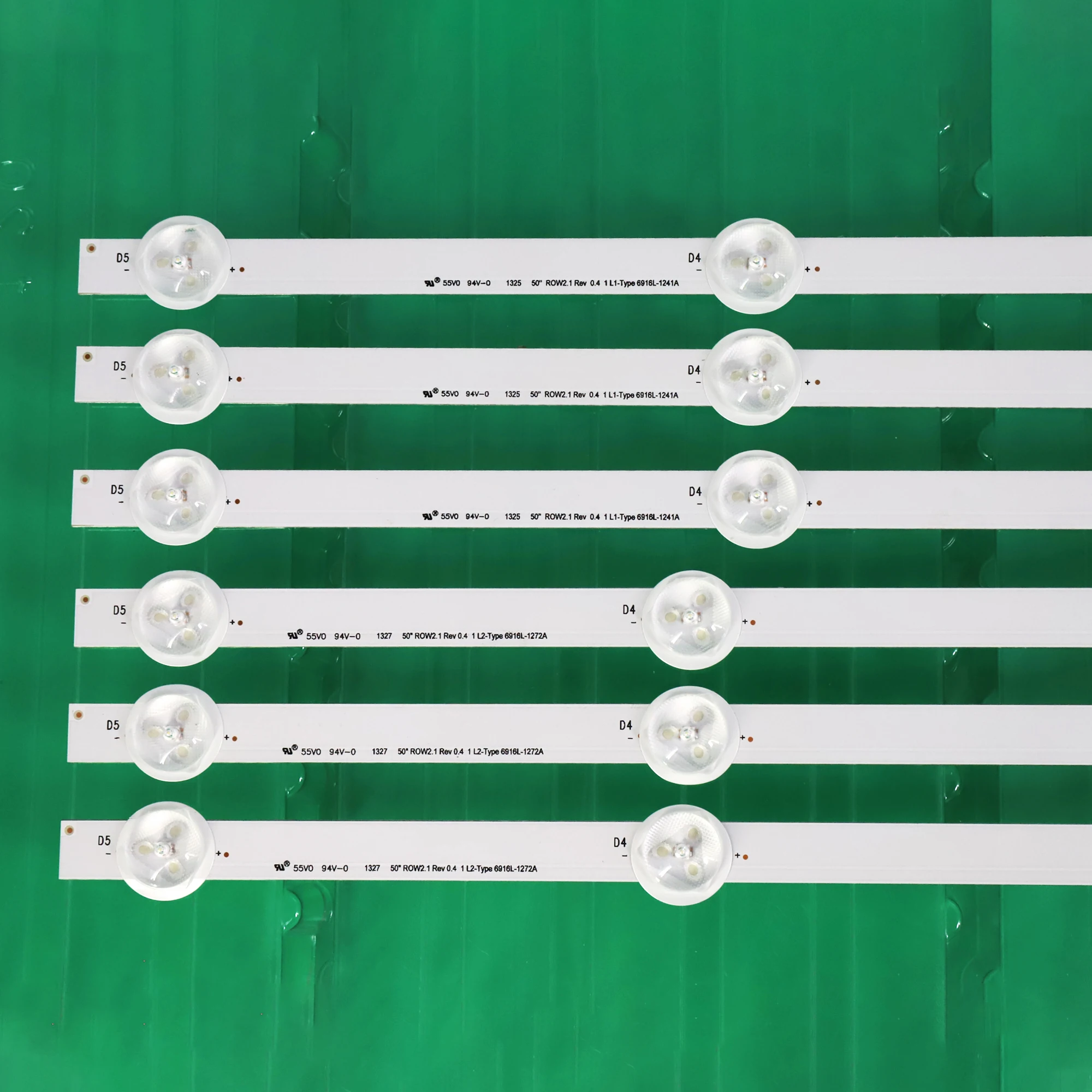 Tira de Luz de Fundo Led para lg 50 Row2.1 Rev 04 50ln575s 50ln5200 50ln5100 50ln5600 50la6230 50ln5700 50la6210 Lc500d 12 Unidades Conjunto - Imagem 6