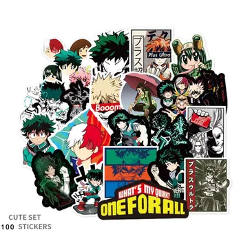 

100Pcs/Set My Hero Academia Stickers Classic Japan Anime Sticker Modern Popular Laptop Luggage Car Skateboard Phone Decal